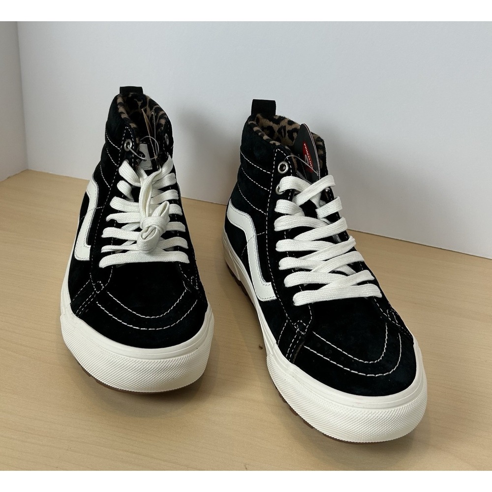 Vans Sk8-Hi MTE-1 Black Leopard‎ Suede Shoes Boots New w/tags